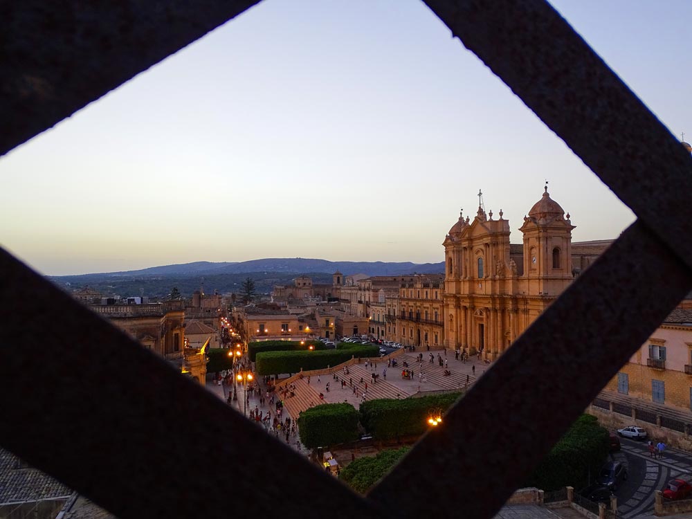 Noto Siracusa: tramonto visto dal monastero delle Clarisse